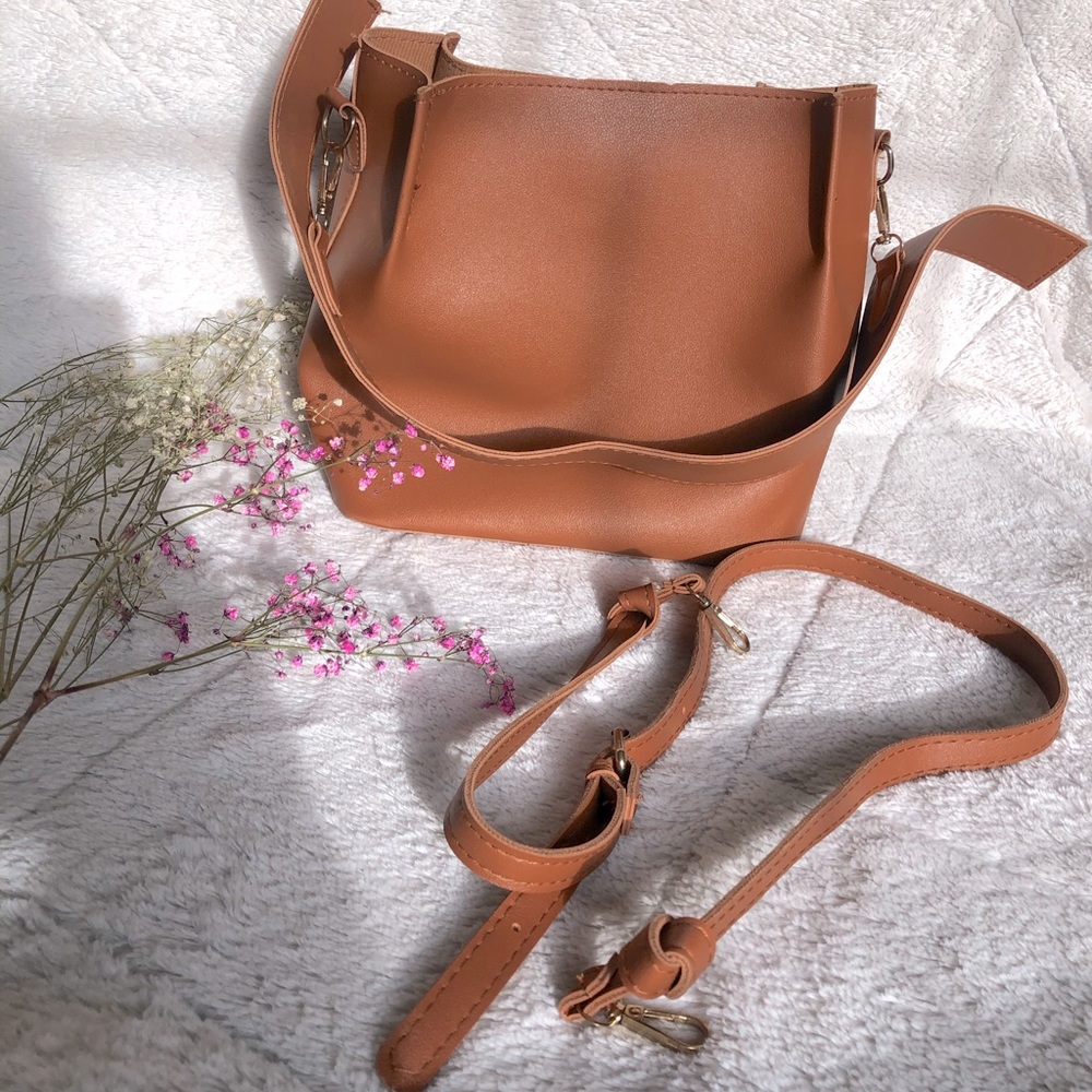 Brown Leather Shoulder Bag